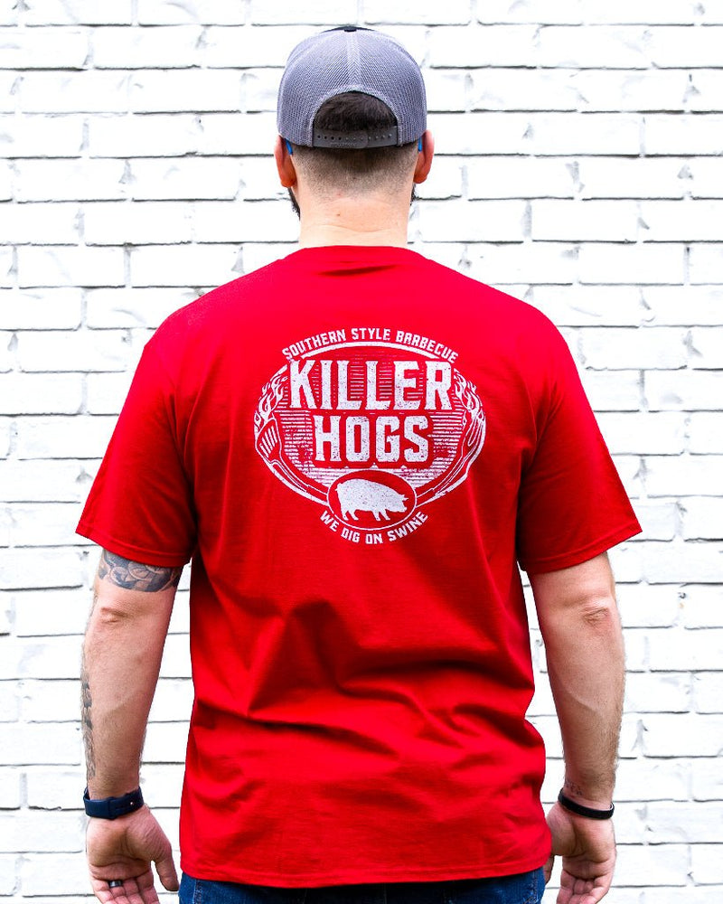 Southern Style BBQ Red T-Shirt and Killer Hogs Black Hat - HowToBBQRight